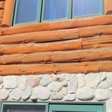 exterior-staining-log-sided-home-in-iron-ridge-wi 2