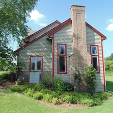 Large-Cedar-Sided-Home-Repaint-in-MunchesHartland-Area 2
