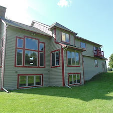 Large-Cedar-Sided-Home-Repaint-in-MunchesHartland-Area 1