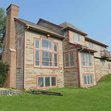 Large-Cedar-Sided-Home-Repaint-in-MunchesHartland-Area 5